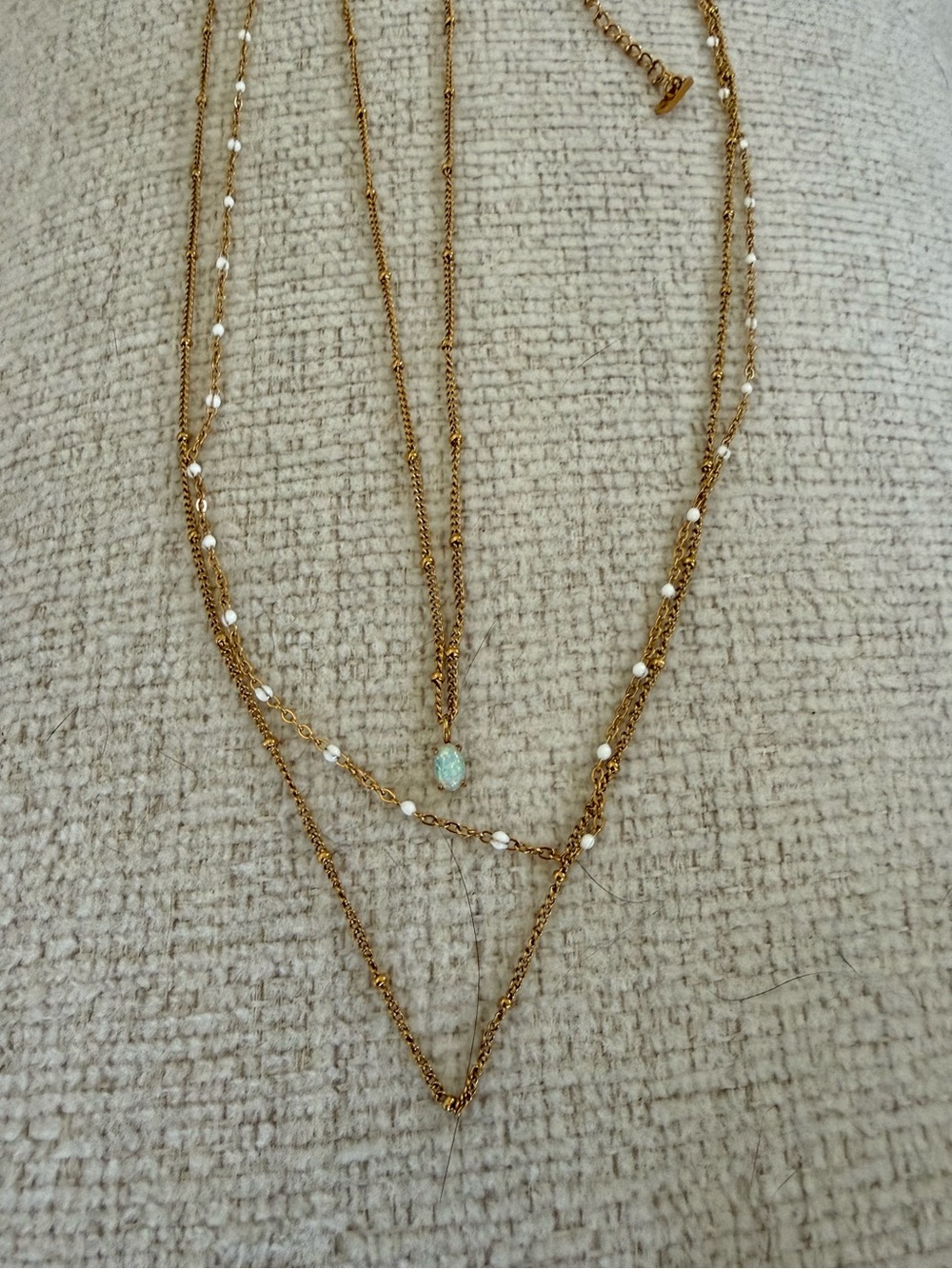 Atolea Opal Necklace and Double Beaded Choker